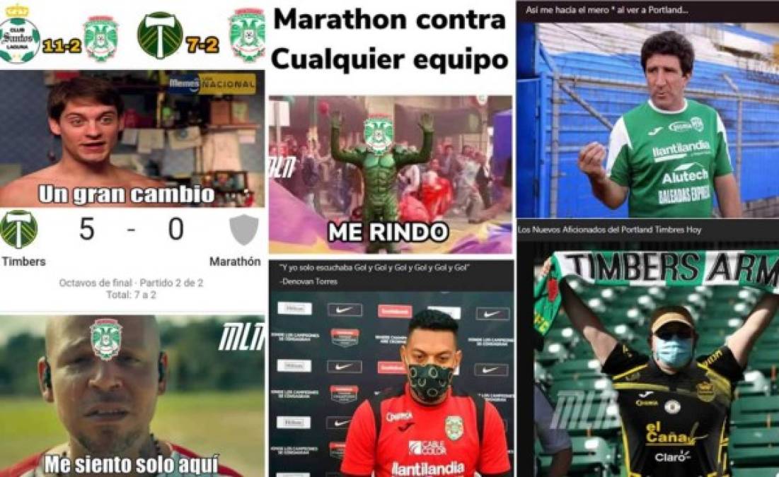 Los divertidos memes que dejó la goleada y eliminación que sufrió el Marathón contra el Portland Timbers en la Liga de Campeones de la Concacaf.