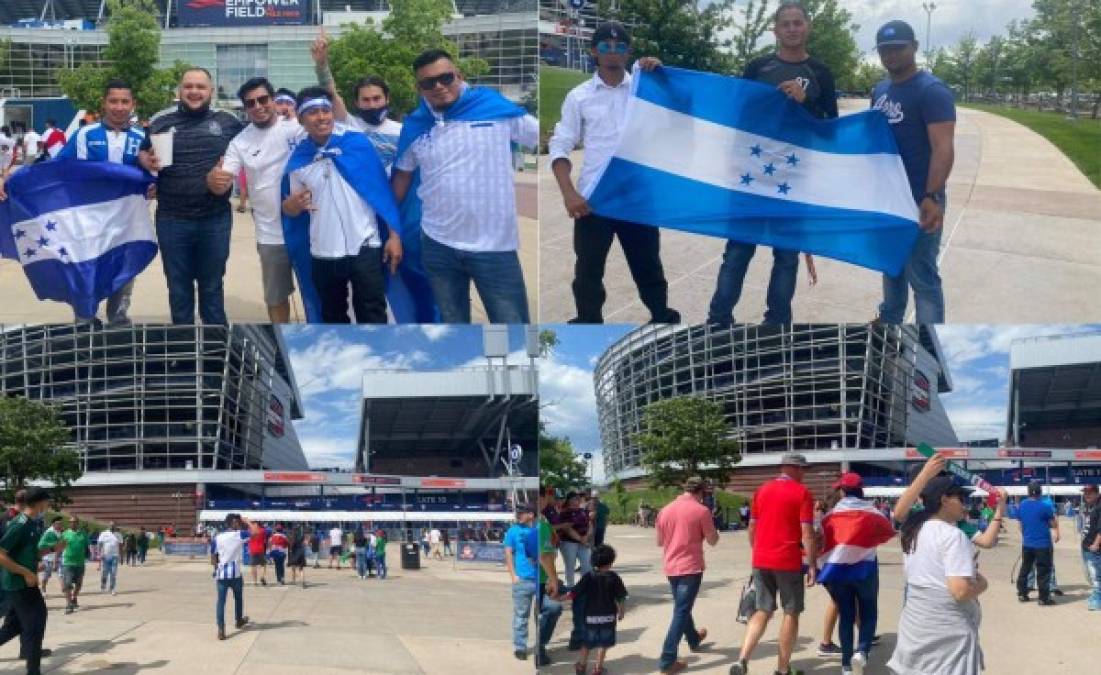 La afición hondureña no deja sola a la Bicolor y llegó a darle el apoyo para el duelo ante Costa Rica por el tercer lugar de la Liga de Naciones de Concacaf.