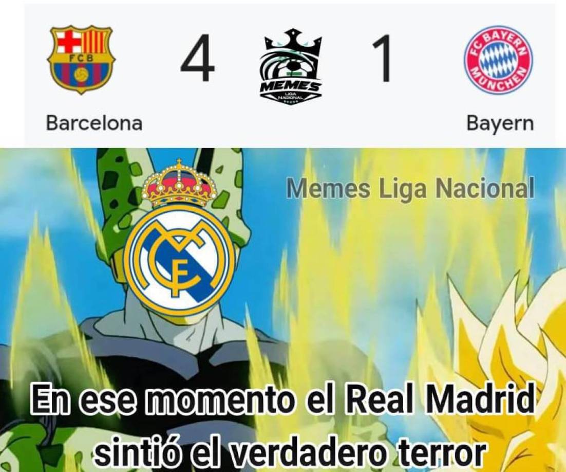 Burlas al Real Madrid: Los memes que dejó la goleada del Barcelona al Bayern en Champions