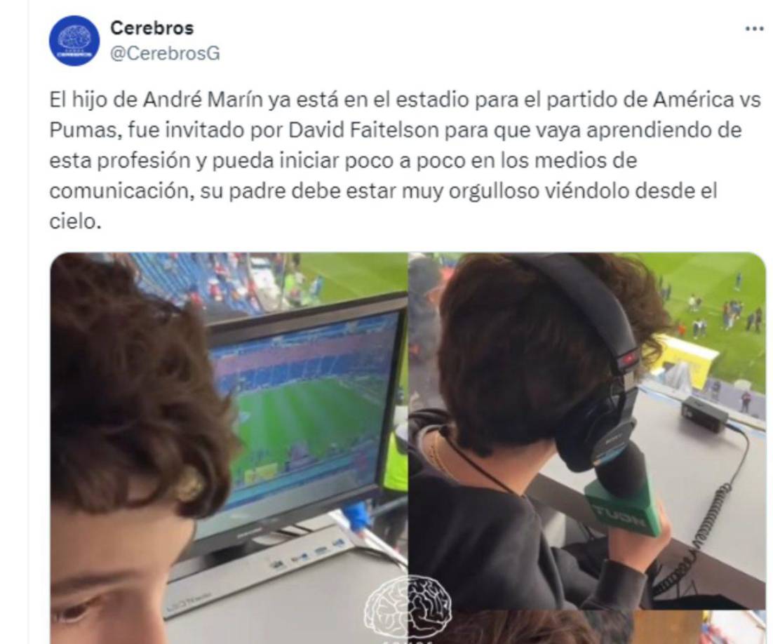 ”Su padre debe estar muy orgulloso viéndolo desde el cielo”, fue uno de los comentarios.