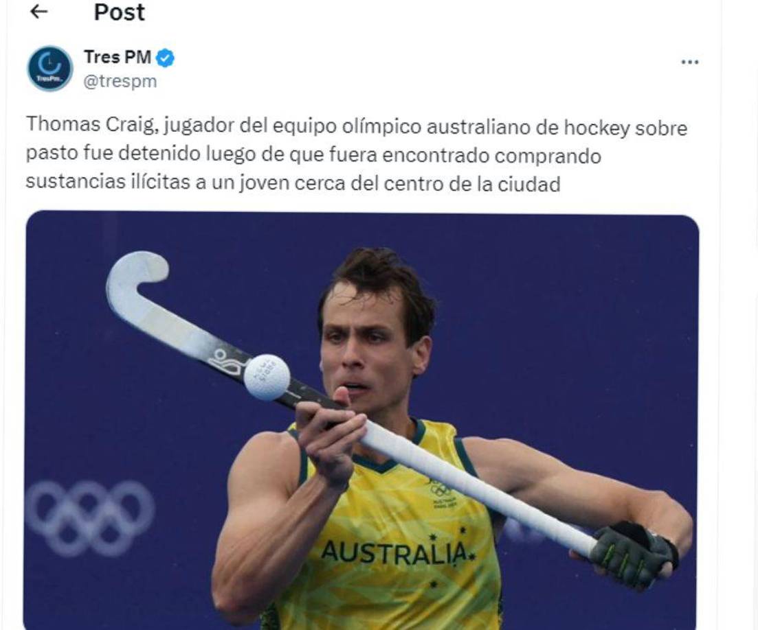 Craig, de 28 años, medallista de plata en los Juegos Olímpicos de Tokio hace tres años, ha jugado más de 100 partidos con la selección nacional.