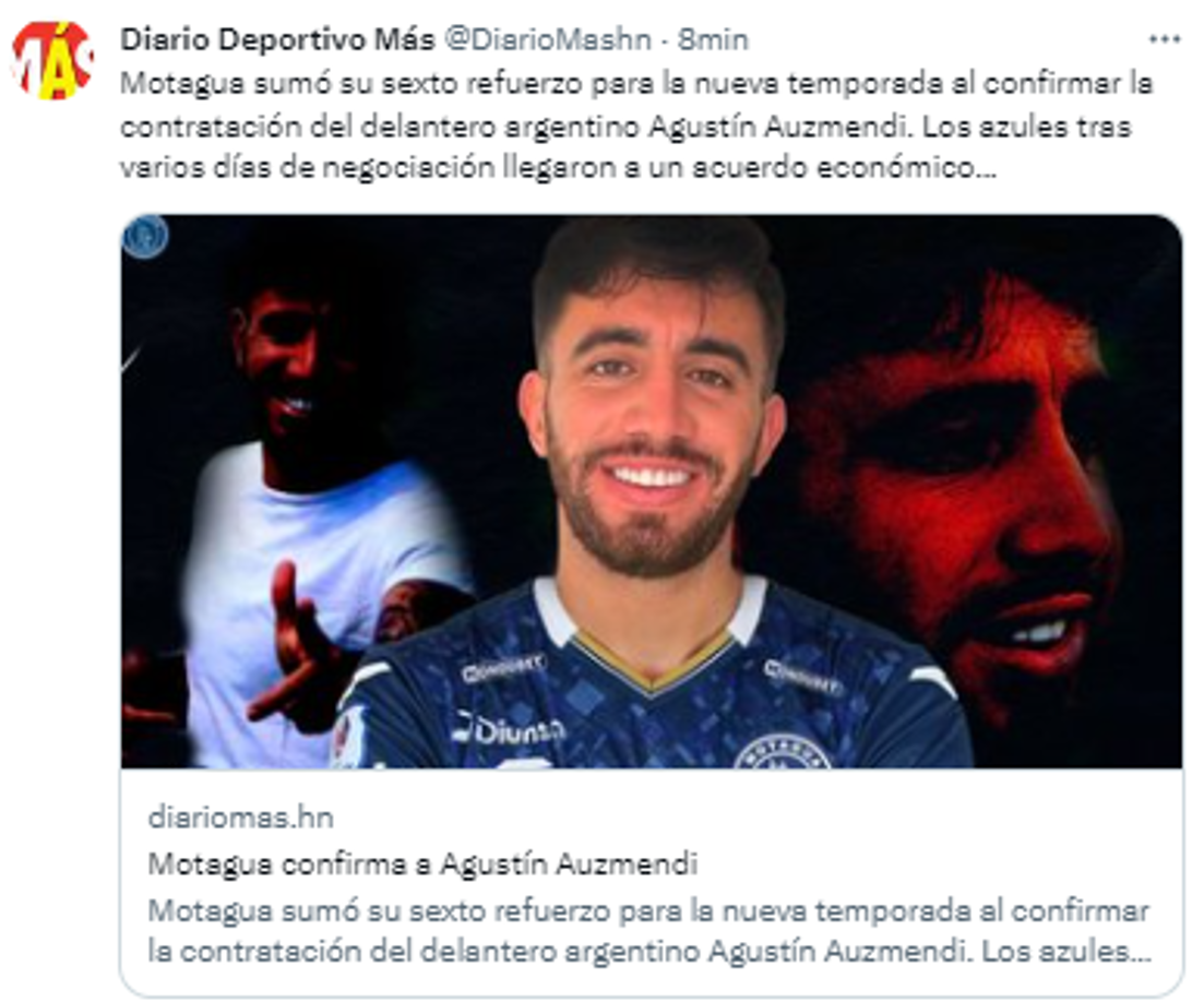 Diario Deportivo Más: “Los azules tras varios días de negociación llegaron a un acuerdo económico...”<a rel="nofollow noopener noreferrer" href="https://t.co/3HbCeZjg3J" target="_blank"> </a>