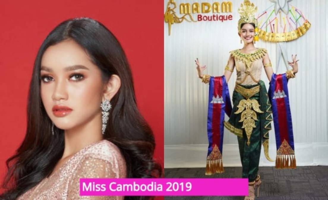 Alyna Somnang (18 años) - Miss Cambodia Universo 2019