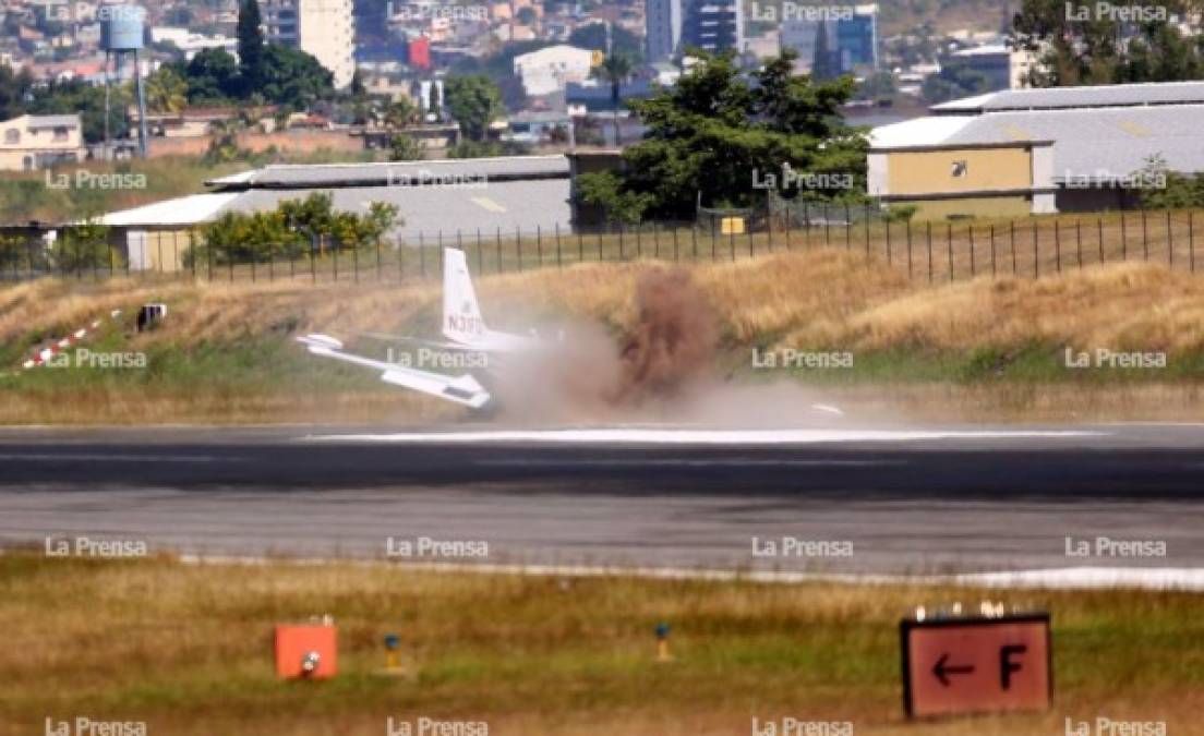 Afortunadamente ninguno de los cuatro tripulantes resultó herido.