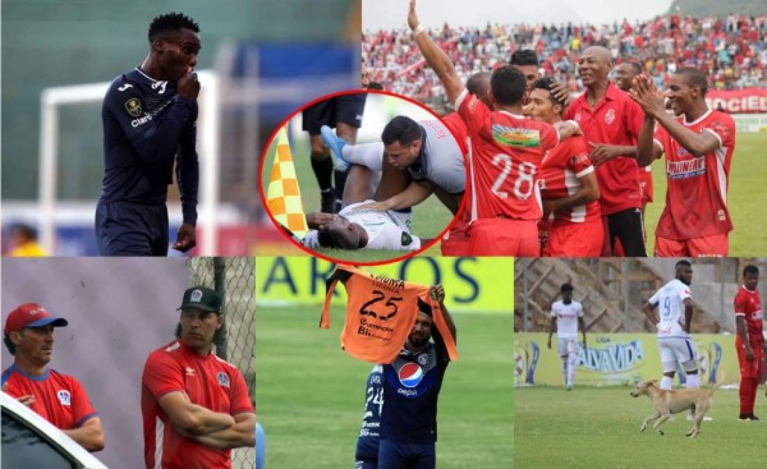 Las imágenes más curiosas de la jornada dominical en la sexta fecha del Torneo Clausura 2020 de la Liga Nacional de Honduras. Fotos Neptalí Romero, Ronald Aceituno, Johny Magallanes y Edgar Witty