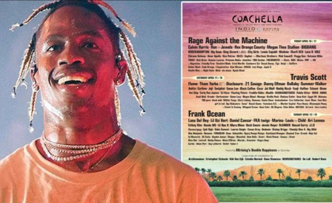 COACHELLA, EL ÚLTIMO EN CAER<br/>Quienes se alistaban para viajar en abril a Indio (California, EE.UU.) a ver la anhelada reunión de Rage Against the Machine, así como a Travis Scott, Frank Ocean, Lana del Rey, Calvin Harris y los demás artistas de la edición 2020 de Coachella tendrán que esperar hasta el 9, 10 y 11 de octubre, y el 16, 17 y 18 de ese mismo mes.<br/>