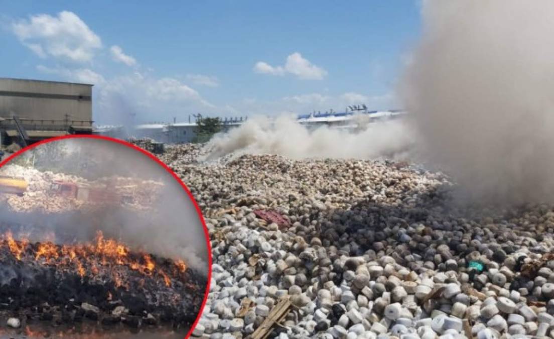 Este sábado se produjo un fuerte incendio en una planta textilera ubicada textilera de Río Nance, ubicada en Choloma, Cortés, zona norte de Honduras. <br/>