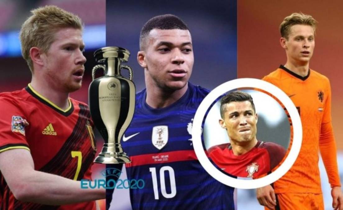 Este es el '11' ideal, posición por posición, más caro de la Eurocopa 2021. Las cifras corresponden al especializado sitio Transfermarkt.