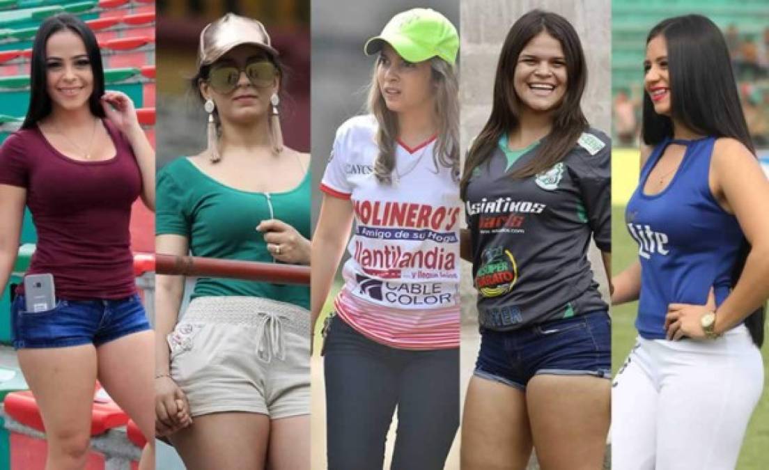 Hermosas chicas han engalanado la jornada 18 del Torneo Clausura 2018 de la Liga Nacional del fútbol hondureño.