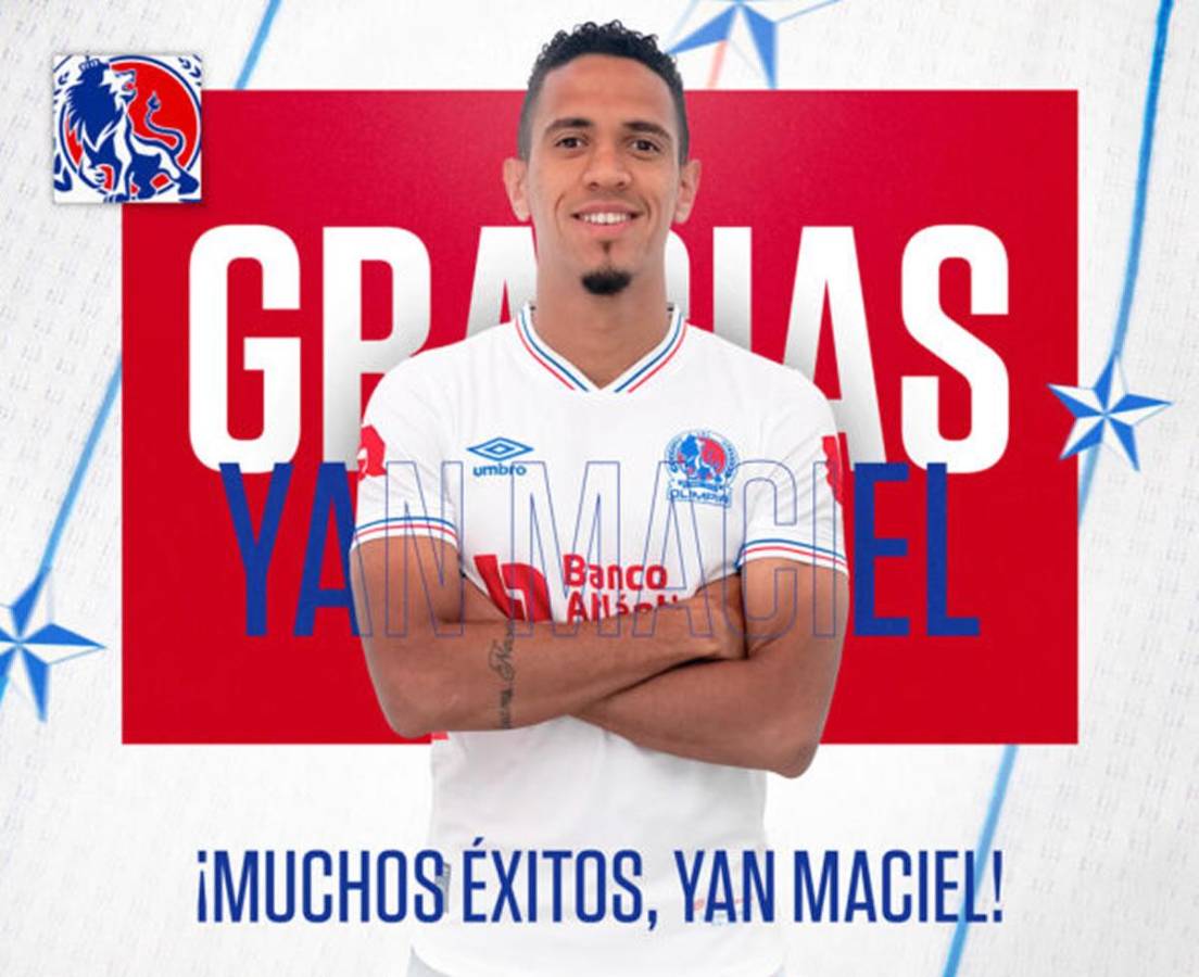 El Olimpia agradeció a Yan Maciel por el tiempo que jugó en el equipo albo.