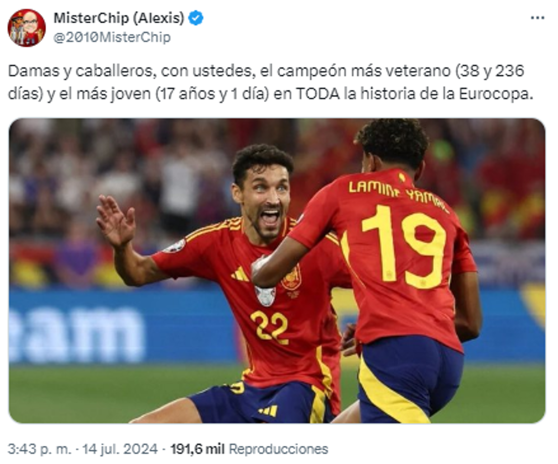El dato histórico de MisterChip tras la nueva Eurocopa de España. 