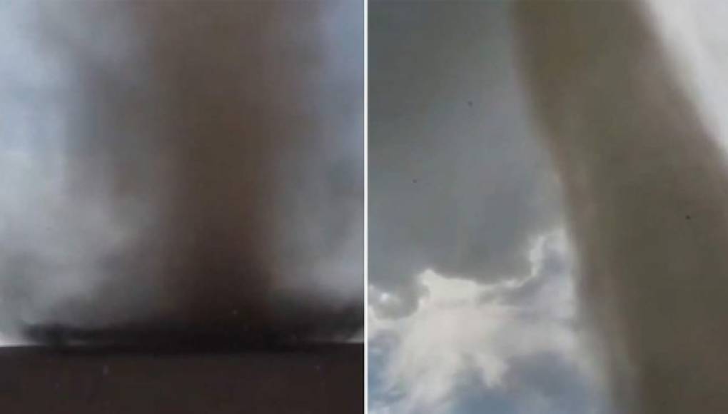 Viral: Hombre saca su teléfono y graba enorme tornado a pocos metros de distancia