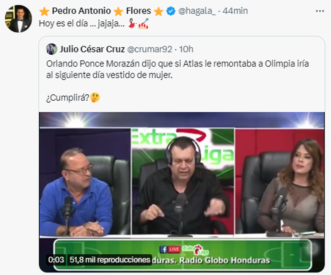 Asimismo, está a la espera de la promesa de Orlando Ponce tras la derrota de Olimpia.