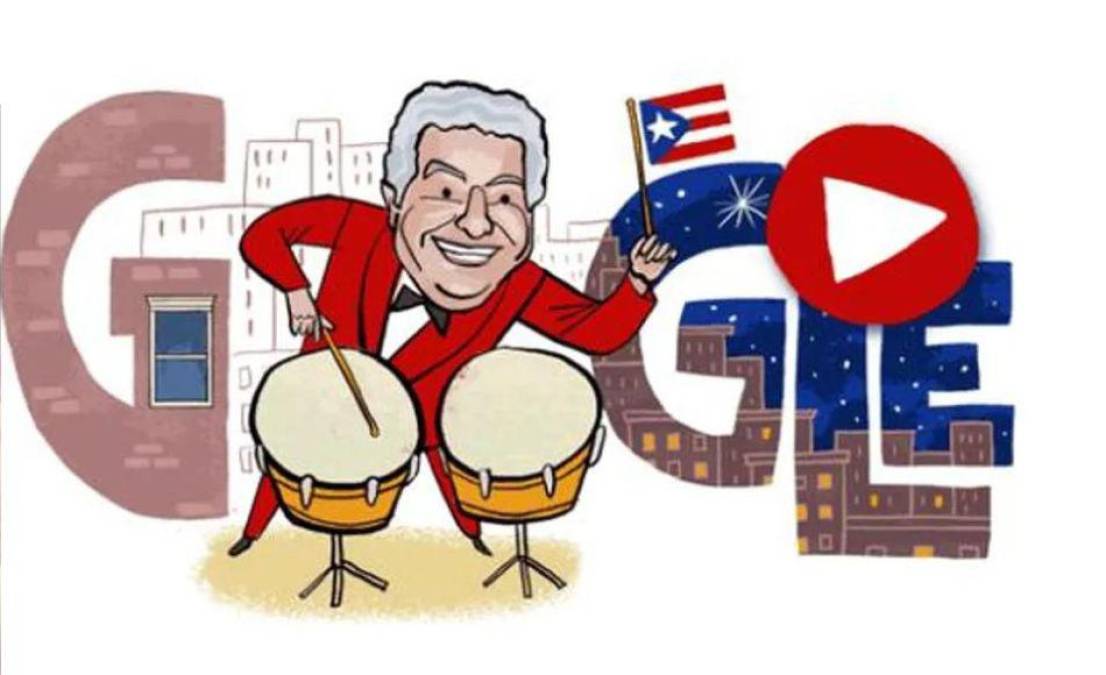 El gigante de búsqueda, Google, hoy decidió dedicarle un homenaje a Tito Puente con un doodle muy llamativo.