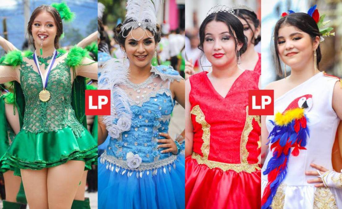 Belleza patepluma: hermosas palillonas engalanaron los desfiles patrios en Santa Bárbara