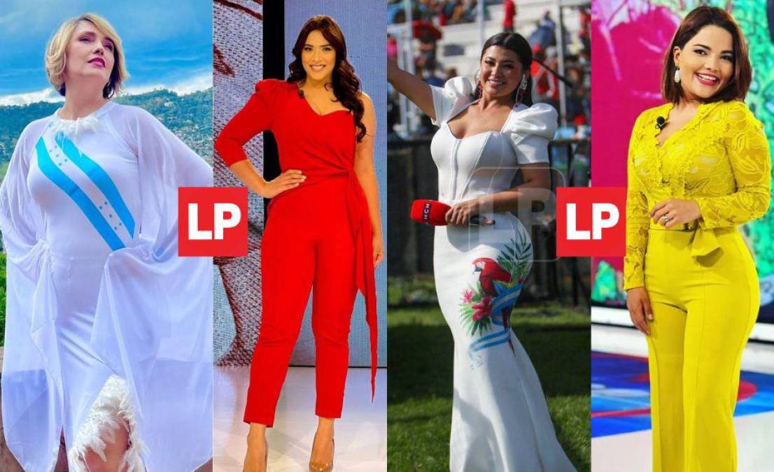 Así lucieron las presentadoras de televisión hondureñas para celebrar la Fiesta Cívica