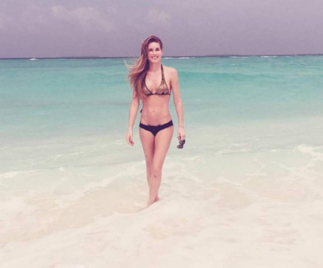 Helene Svedin disfrutando de sus vacaciones.