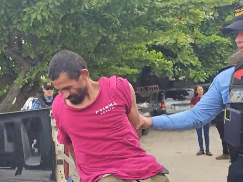 Uno de los capturados tras el asalto a los pasajeros en Río Blanco.