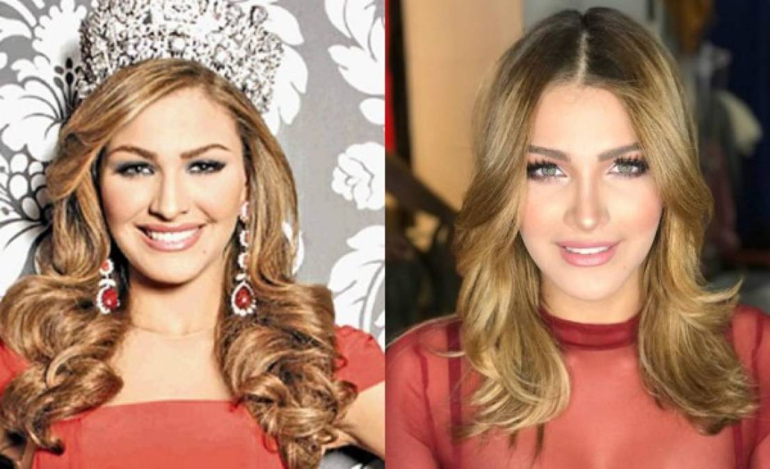 Echando un vistazo atrás la ex Miss Venezuela ha cambiado bastante en estos cinco años.