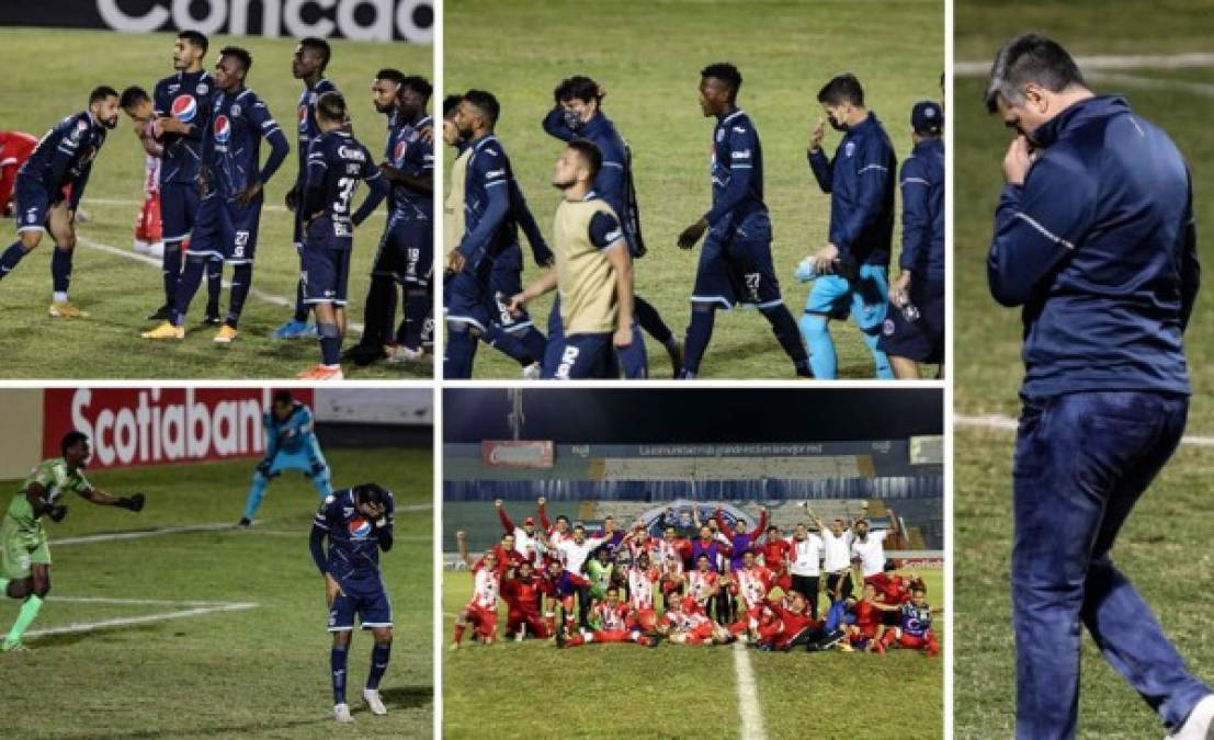 Las imágenes de la decepción en el Motagua luego de perder en penales (2-4) contra el Real Estelí y quedar afuera de la próxima Liga de Campeones de la Concacaf 2021.