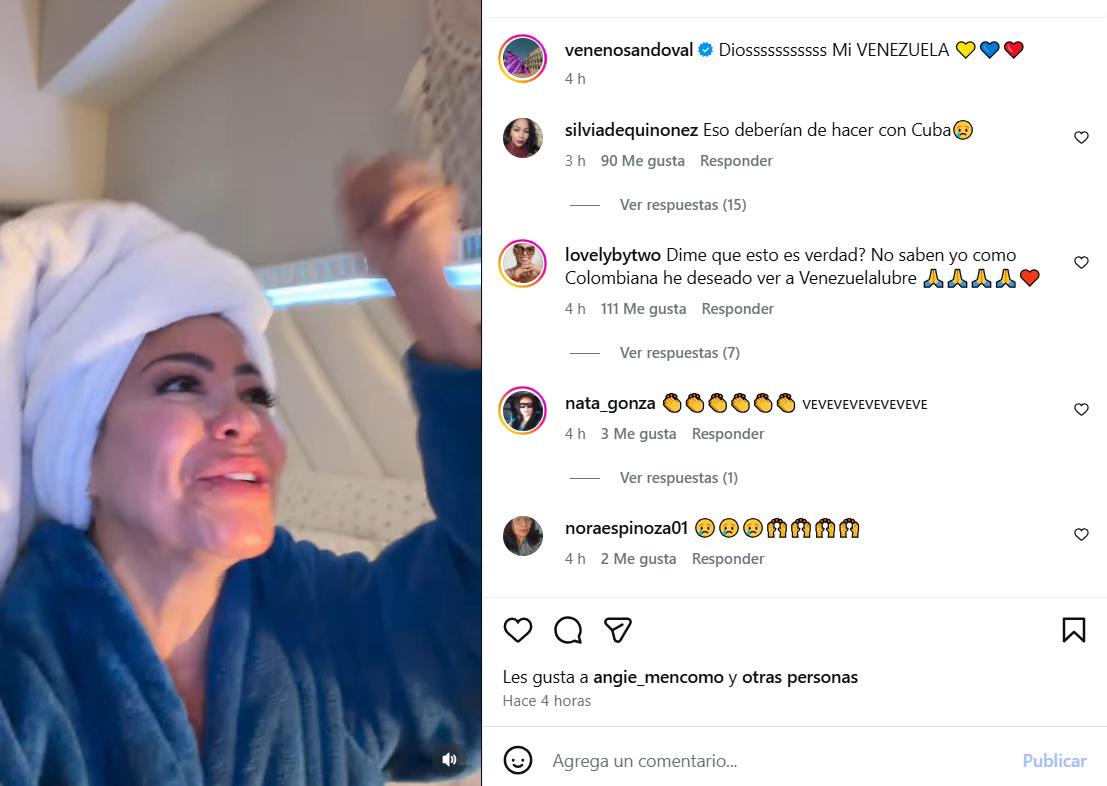 Famosos venezolanos celebran la captura de Maduro