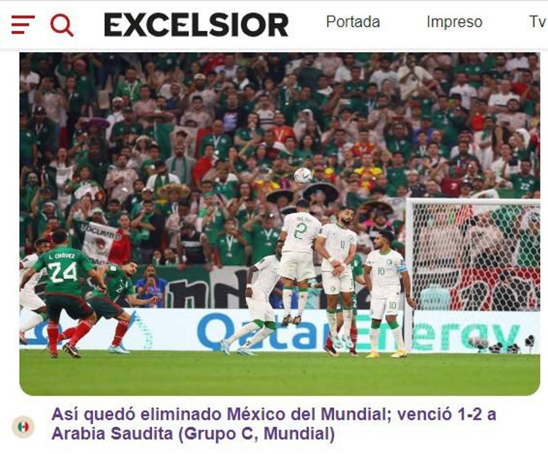 Excelsior no fue tan duro y solo analizó los goles con los que ganaron a Arabia pero que no ajustó para avanzar.