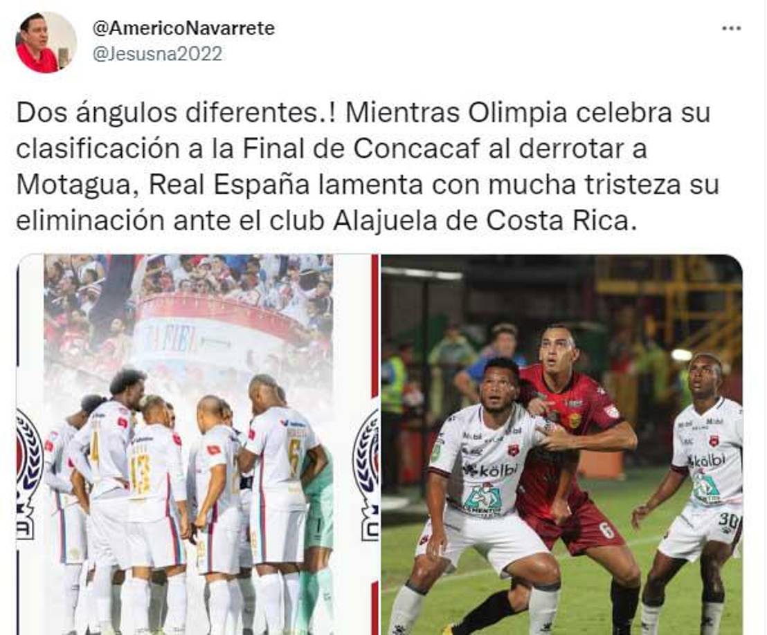 Américo Navarrete también recordó el papel del Real España.