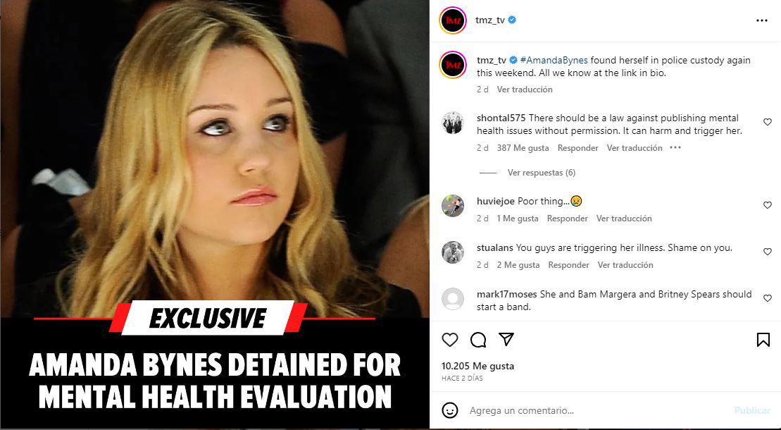 Varios medios estadounidenses han hecho eco de la nueva crisis de Amanda.