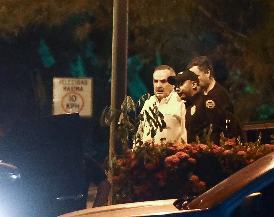 Momentos del traslado de “Tuky” Bendaña de la ATIC a Tegucigalpa.