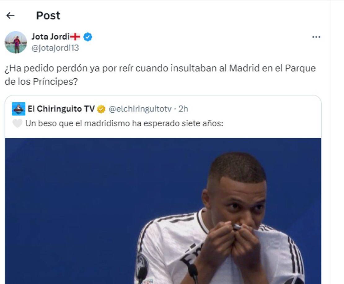 ¿¿Ha perdido perdón ya?, se preguntó el panelista Jota Jordi.