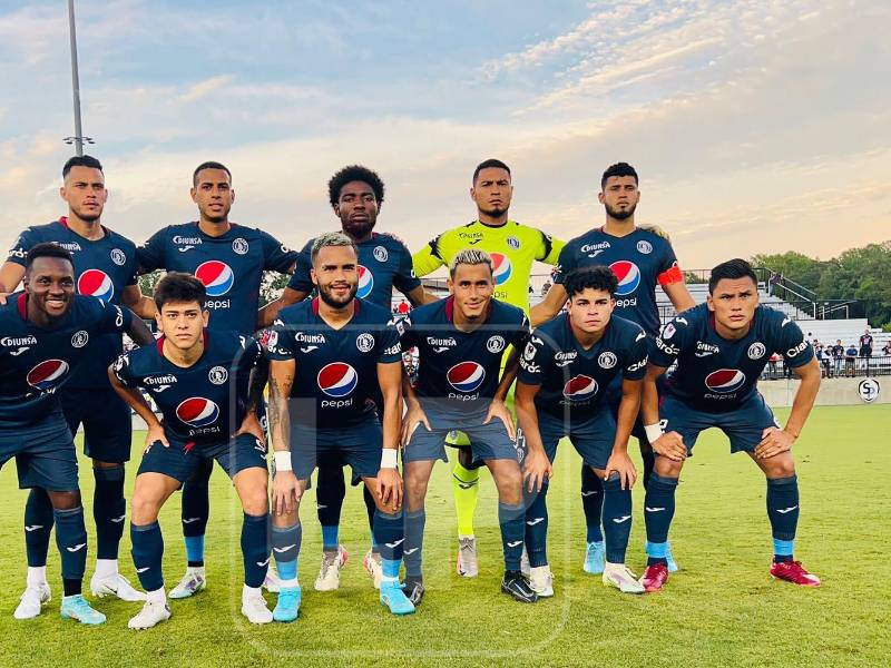 El 11 titular del Motagua que perdió 1-0 ante Municipal.