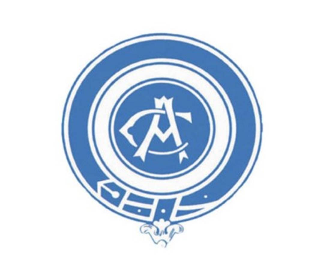 El escudo del Atlético de Madrid, fundado el 26 de abril de 1903.