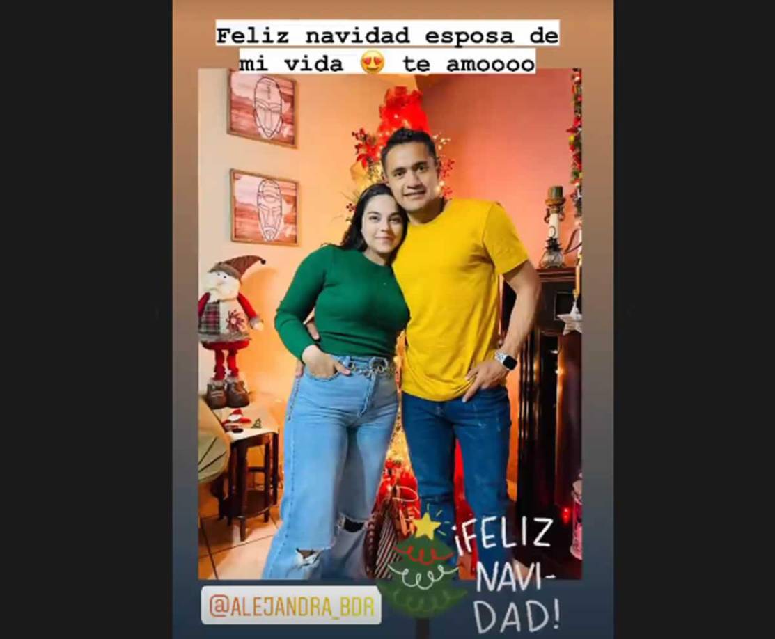 Roger Rojas con su guapa esposa Alejandra Bonilla.