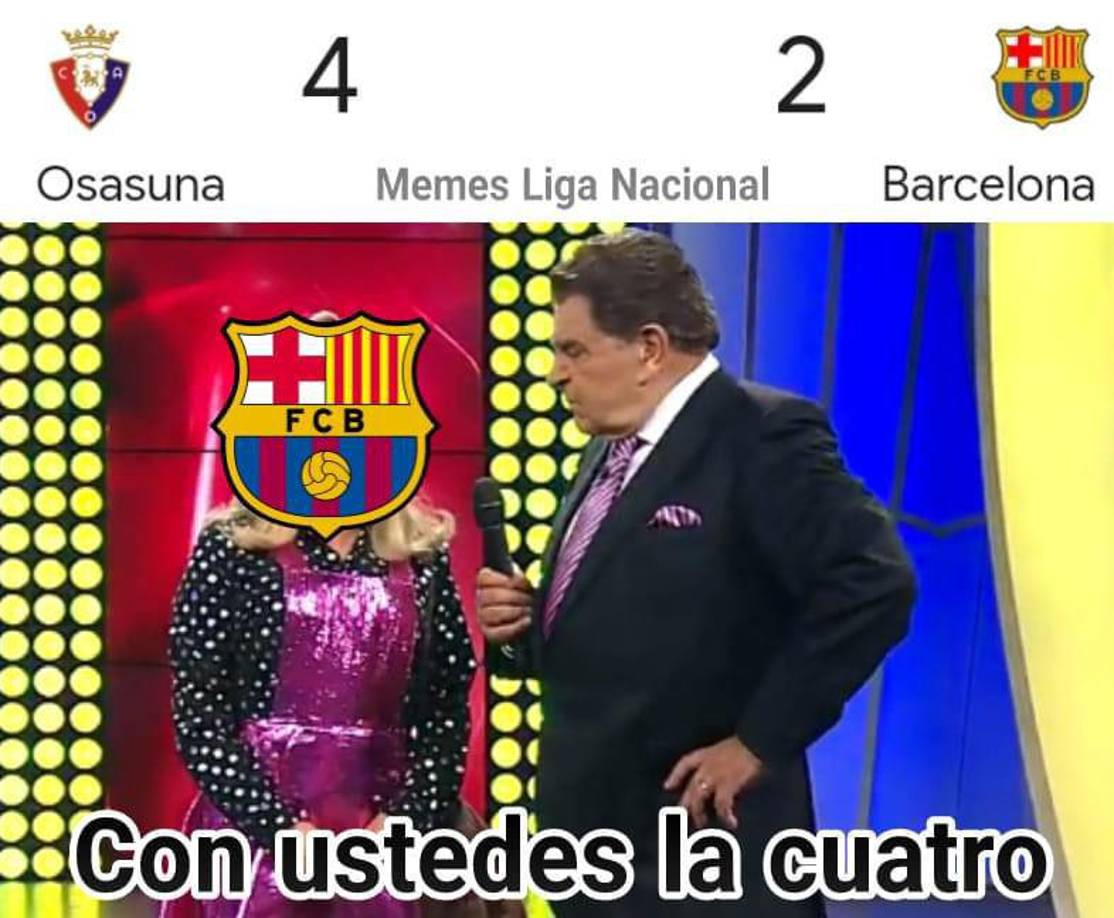 Barcelona sufre burlas: los memes que dejó la goleada ante Osasuna