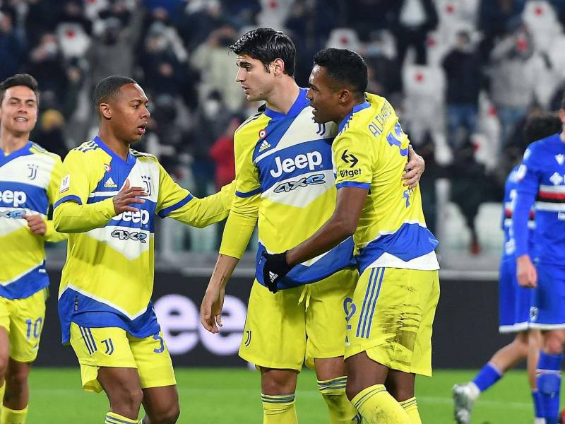 La Juventus goleó a la Sampdoria en duele de Copa Italia.
