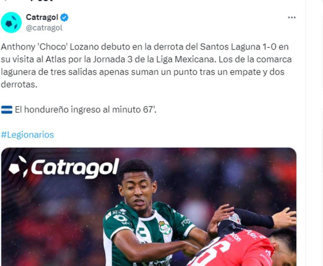 Choco Lozano debutó con Santos Laguna y le lanzan advertencia: “Escogió mal”