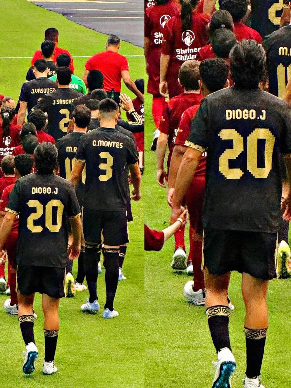 El lindo homenaje de Raúl Jiménez a Diogo Jota.