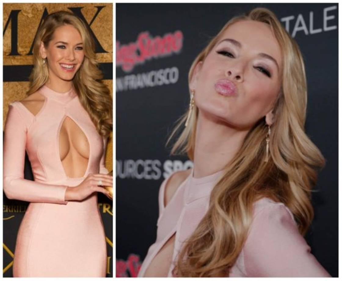 La miss USA, Olivia Jordan en un atrevido vestido rosado.