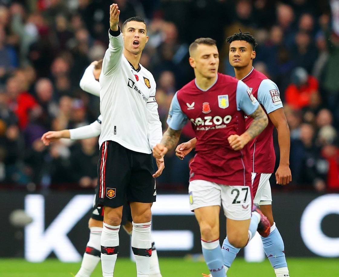 Cristiano Ronaldo no pudo marcar ni evitar la dolorosa derrota que sufrieron los Reds Devils frente a los villanos.