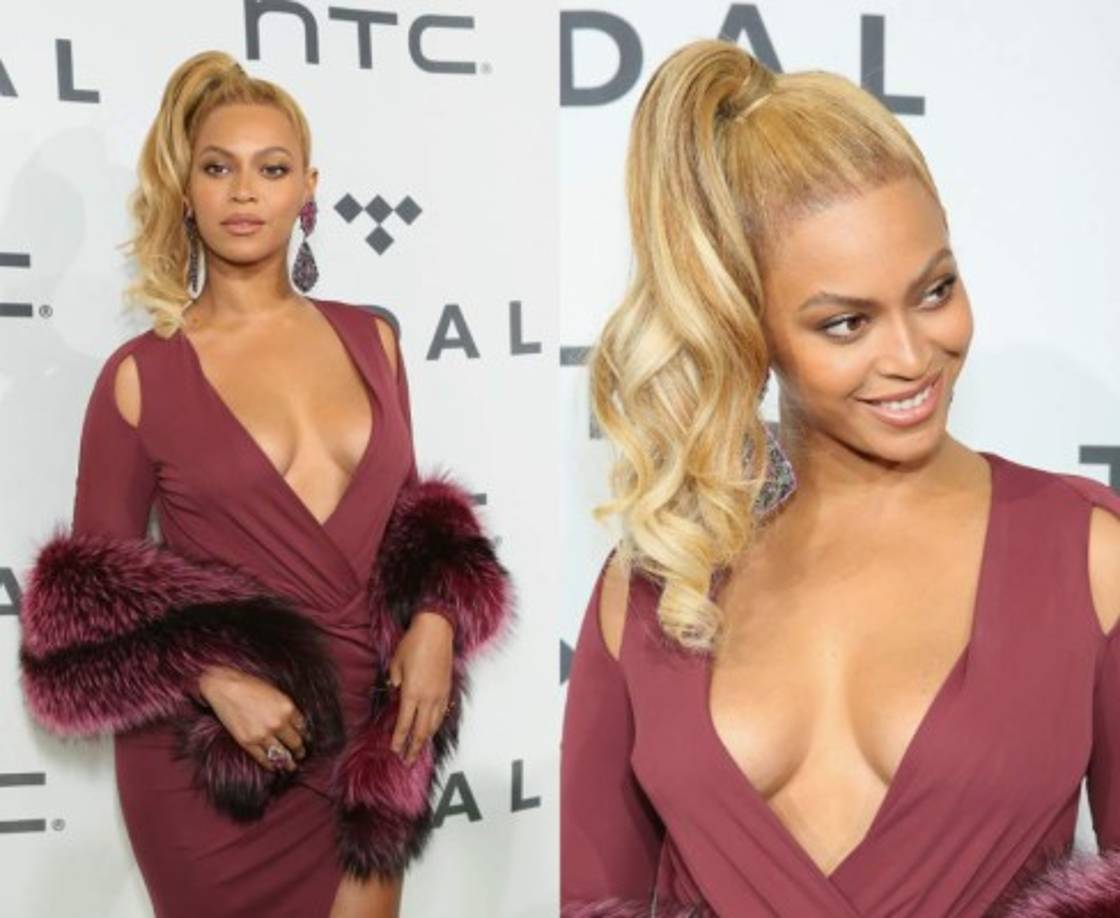 La cantante lució un un vaporoso modelito de color morado que combinó con tacones de color negro adelante y rosado atrás.