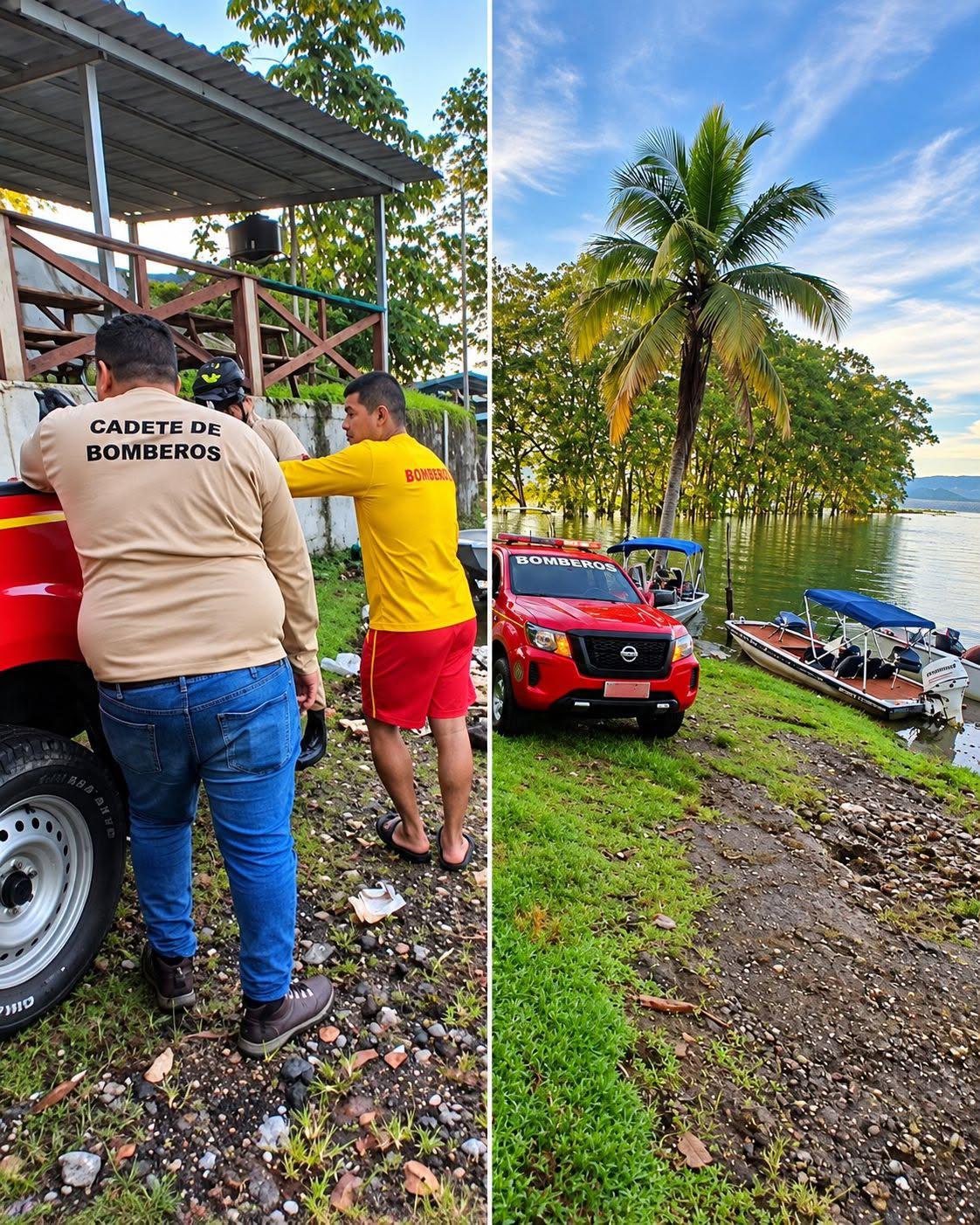 Tres hondureños y un nicaragüense desaparecen en el Lago de Yojoa