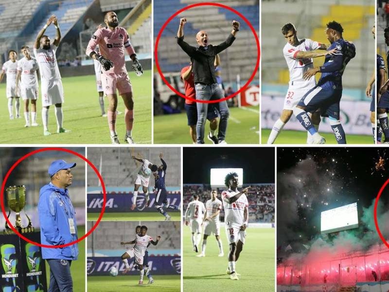 Olimpia destrozó a Motagua, Espinel eufórico, tristeza azul y enfado de Javier López