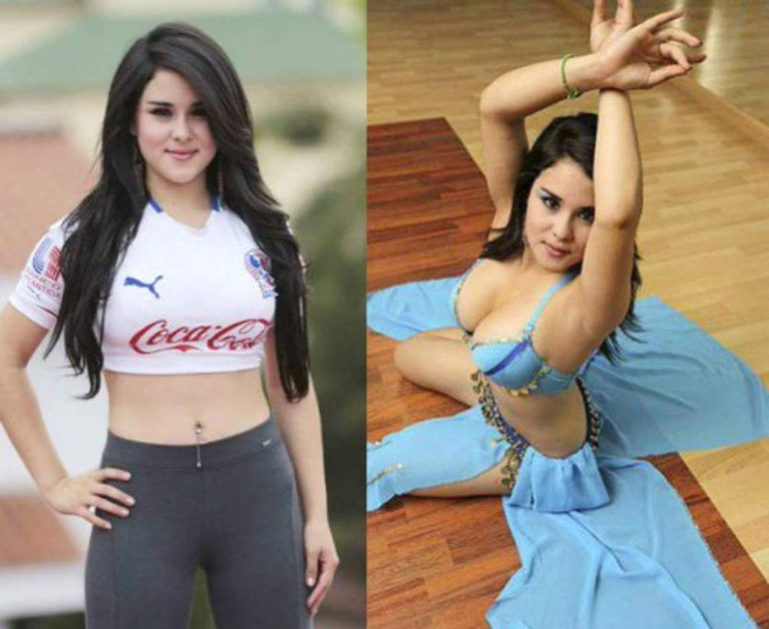 Onice Flores mostró el apoyo al Olimpia.