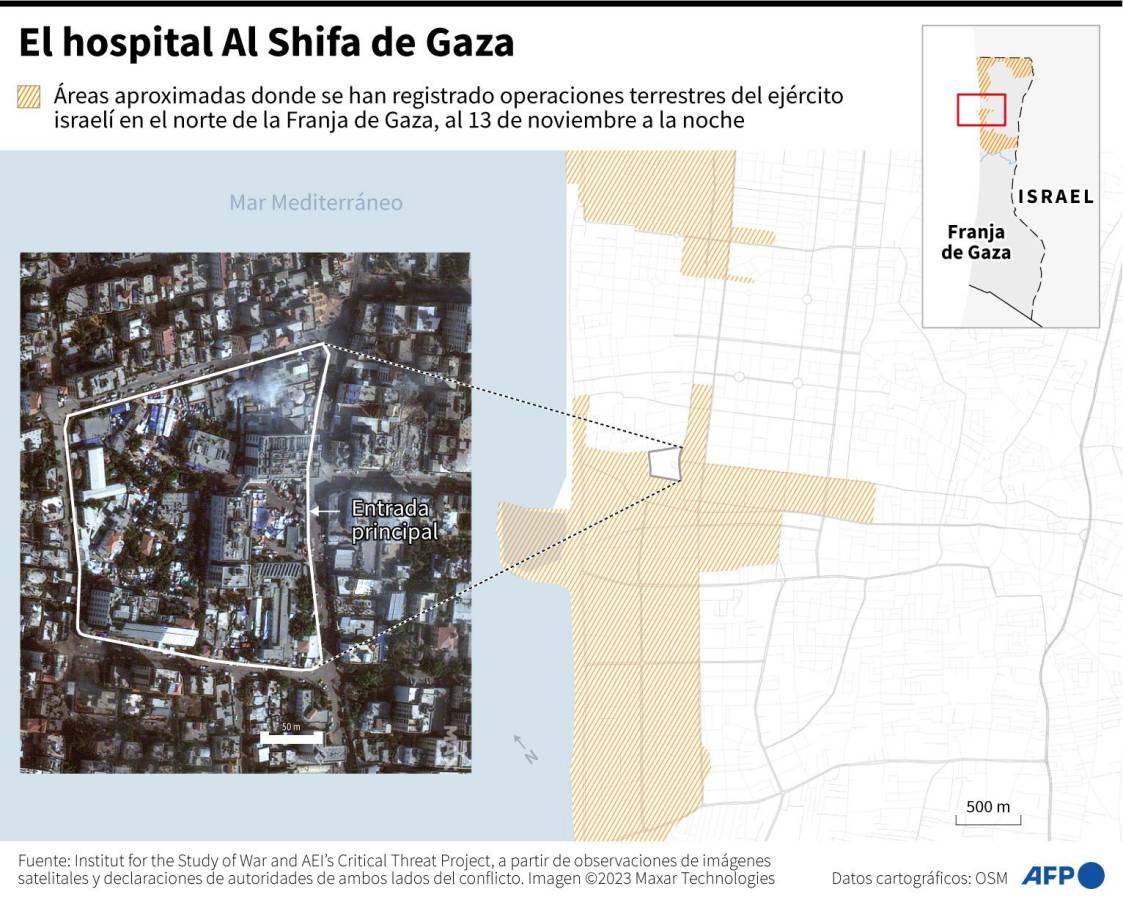 Operación israelí en el principal hospital de Gaza hace temer por los civiles
