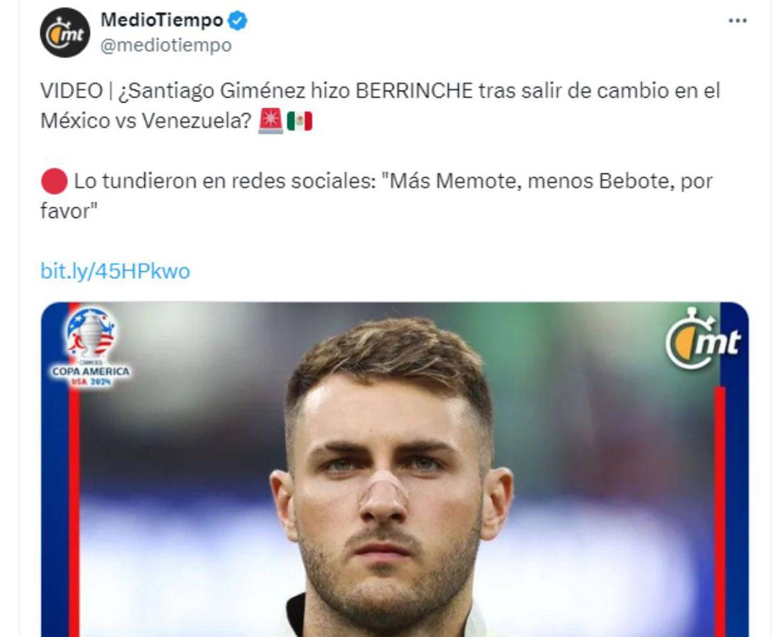 Medio Tiempo señala que Santi al parecer habría hecho un berrinche.