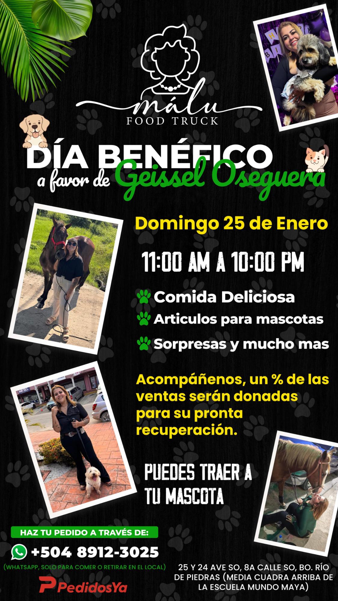 Arte gráfico del evento benéfico.