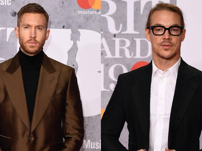 Los DJ´s y productores Calvin Carris y Diplo.