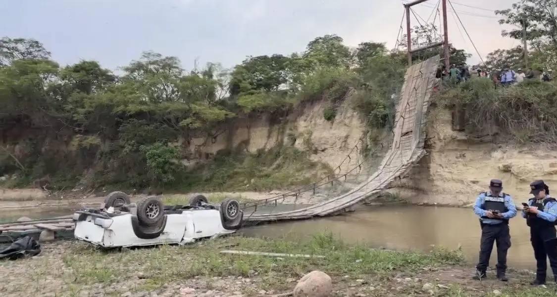 Tragedia en puente colgante: familia muere en un accidente en Ocotepeque