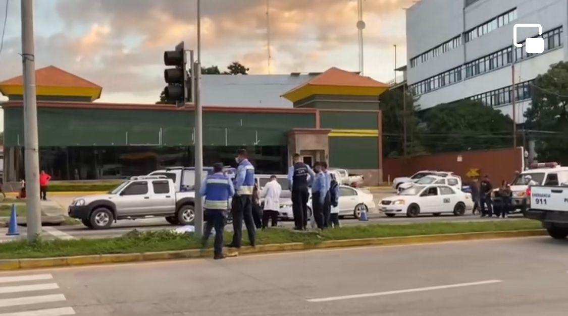 En la zona del atropellamiento se registró un fuerte congestionamiento vial.