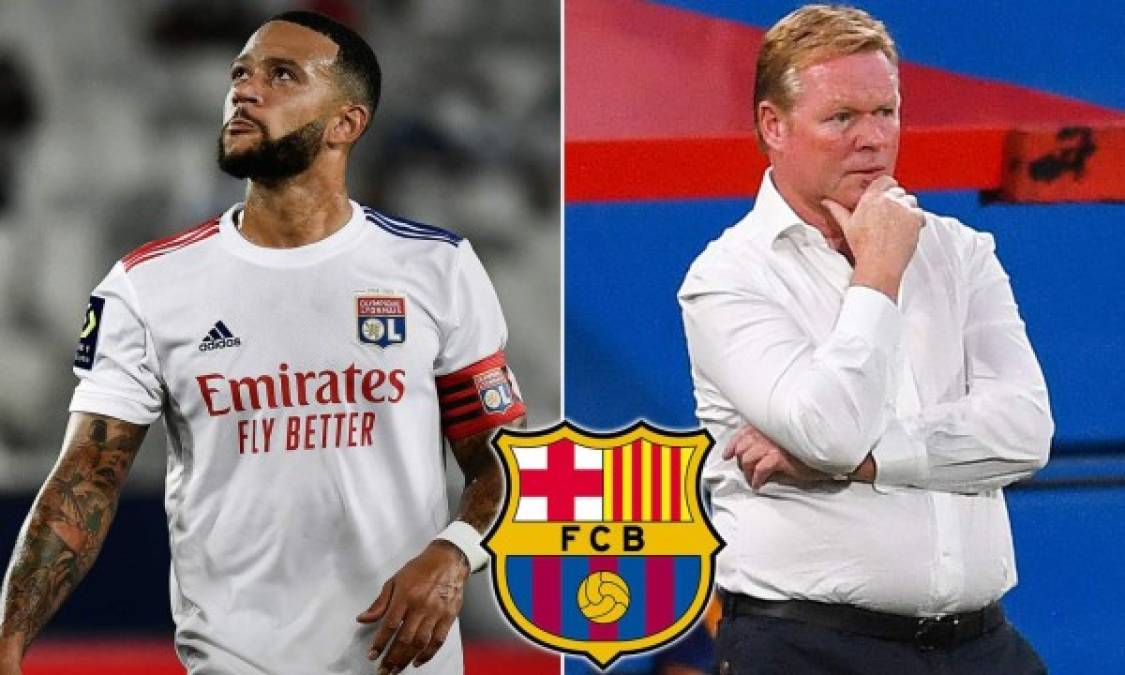 Ronald Koeman fue claro en una entrevista concedida a 'El partidazo de COPE'. El técnico holandés no tuvo ningún inconveniente en hablar sobre nombres propios del mercado como el de Memphis Depay. 'Primero toca vender antes de que venga Depay', dijo Koeman. Se confirma así el secreto a voces de que el fichaje del delantero del Lyon estaría prácticamente cerrado por el Barcelona, aunque eso sí, primero tendrá con continuar la operación salida.